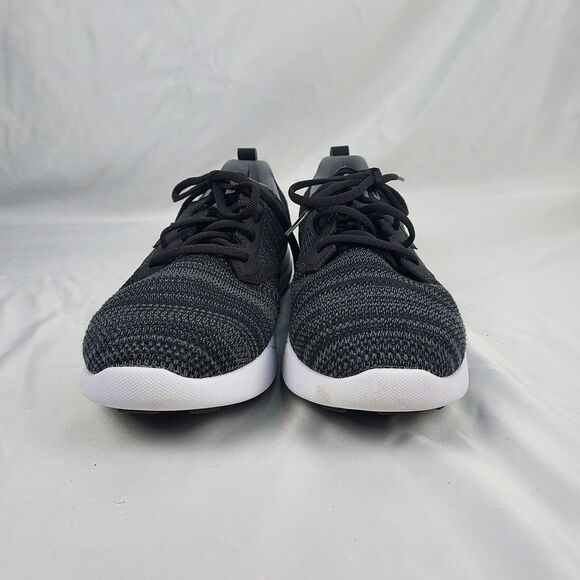 TravisMathew Mens 10 Knit Sneakers Black Grey Lace Up Casual Walking main image 10